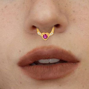 Boucles d'oreilles personnalisées en gros, bijoux de piercing pour le <span class=keywords><strong>nez</strong></span>, <span class=keywords><strong>boucle</strong></span> fermée simple face - Product Image 3