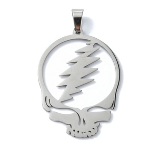 PandaHall 20 Piezas Colgante de Acero Inoxidable 304 con Diseño de Calavera Grateful Dead y Rayo Cortado con Láser al por Mayor - Product Image 1