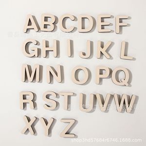 26 lettres en bois inachevées pour les cours d'art et de dessin des enfants et les décorations murales à la maison - Product Image 1