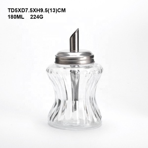 6 oz Sugar Shaker Glass Spice Jar con tapa de metal para Cocina - Product Image 2
