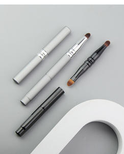 Pinceau de maquillage HQ Mixed Proc Discount, poils synthétiques, manche en plastique, double embout, pour sourcils, fard à paupières, estompage, anticernes - Product Image 4