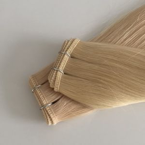 Extensions de cheveux invisibles à trame plate 100% cheveux humains vierges, sans retour de cheveux, <span class=keywords><strong>extension</strong></span> à trame plate - Product Image 4