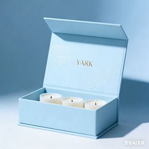 กล่องของขวัญเทียนหอมแบบปิดด้วยแม่เหล็ก ดีไซน์เทศกาลตามสั่ง สำหรับของขวัญวันหยุด คริสต์มาส ฮาโลวีน ขายส่ง - Product Image 1