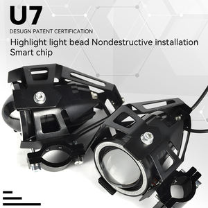Projecteurs LED pour moto U7 Mini, feux de route 12V 30W 6500LM, montage universel, feux antibrouillard à angle large - Product Image 5