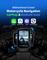 Monitor de Navegación GPS para Motocicleta M2C con Pantalla Inalámbrica CarPlay y Android Auto, Alimentación USB, Bluetooth, TPMS, Pantalla Horizontal y Vertical