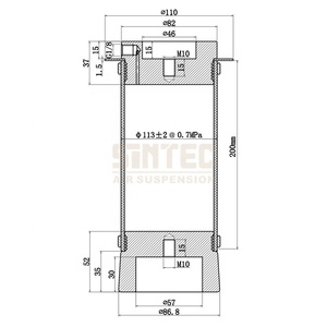 1S8210P04 보편적인 소매 고무 공기 승강기 탐 충격 우는 소리 봄 부대 공기 중단 De Aire - Product Image 6