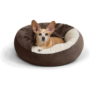 Chengjun 61*61*18cm Winter Warmes Anpassbares Waschbares Memory-Schaum Kunstfell Plüsch Weiches Modisches Haustierbett für Katzen und Hunde - Product Image 1