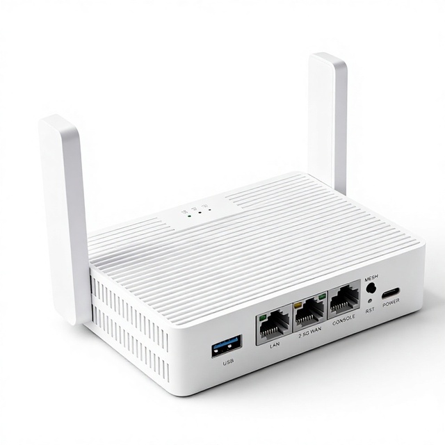 WiFi6 3000M Wireless Router 25G Wan Type-C Power Supply Gigabit WiFi Firewall Wall King