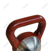 Kettlebell en bois avec corps en métal Équipement de gymnastique à domicile Haltérophilie Compétition Kettlebells