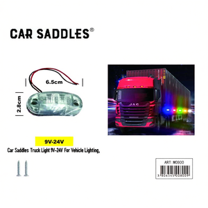 Luces LED Ovaladas Blancas para Camiones y Vehículos, 9V-24V - Product Image 1