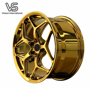 ล้ออัลลอยด์ฟอร์จเคลือบทองขนาด 17 นิ้ว สเปคสั่งทำพิเศษ สีทอง ขายส่ง - Product Image 1