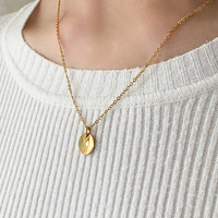 Collier de disque vierge collier Con Nombre Personalizado collier de pièce de monnaie personnalisé collier de pièce de monnaie en acier inoxydable