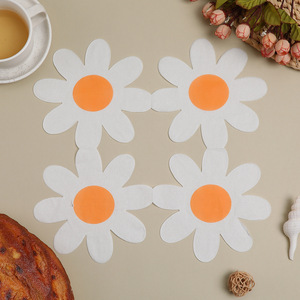 Nouvelles serviettes imprimées, motifs tournesols originaux, marguerites créatives, serviettes en papier jetables en pâte de bois sur le thème des fêtes - Product Image 3