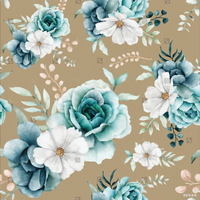 Los más vendidos Último Koshibo Crepe Pretty Floral Gasa Crepe Poliéster Tela para Vestido Material