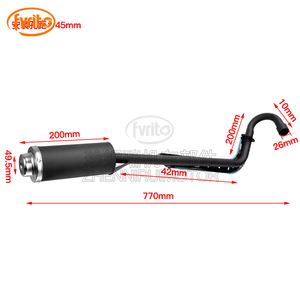 Pot d'échappement de moto Fvrit 28 mm pour Honda Little Eagle XR CRF50 SDG 125cc, silencieux tout-terrain - Product Image 5