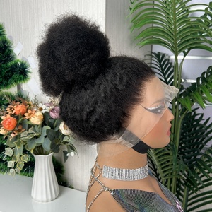วิกผมหน้าผาก 360 องศา แบบ Afro Curl ราคาขายส่ง ผมแท้ 100% แบบ Kinky Straight - Product Image 3