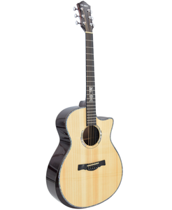 Long Quan Geake Guitare acoustique haut de gamme faite à la main de 41 pouces tout solide avec touche en ébène par Long Quan - Product Image 2