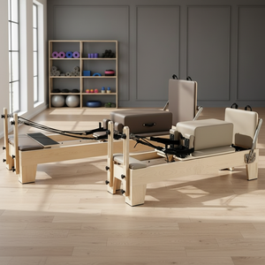 Máquina de Pilates Portátil de Roble, Haya y Arce para Yoga y Pilates, Ajustable para Ejercicios <span class=keywords><strong>en</strong></span> Casa u Oficina, Aplicación Corporal, <span class=keywords><strong>en</strong></span> Oferta - Product Image 2