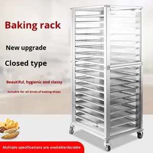 Plateau de cuisson multicouche fermé transparent support de rangement chariot jetable allant au lave-vaisselle et au four - Product Image 5