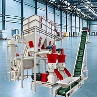 Ligne de production d'aliments pour volailles et chèvres Lima, petite capacité, 1-5 tonnes/heure, équipement clé en main pour usine d'aliments, réponse rapide pour volailles et bétail