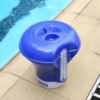 ABS Piscine Chlore Comprimé Distributeur Flotteur Piscine Spa Chimique Chlore Distributeur avec Thermomètre