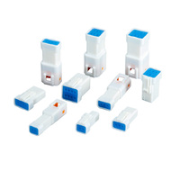 Conector PCB Jiefond Serie JST IP65 Impermeable, Contactos de Cobre Estañado de 6 Pines, Corriente Nominal de 3A, 06T-JWPF-VSLE-S Macho/Hembra