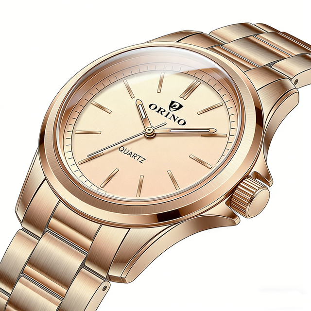 Women's Minimalist Miyota Quartz Movement Business Watch 40mm Stainless Steel Case 20mm Band Waterproof Limited Edition