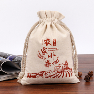 Bolsa de Algodón con Cordón y Logotipo Personalizado Reciclable, Bolsa Organizadora Reutilizable para Regalos Familiares y de Fiesta - Product Image 6