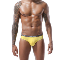 FF3322 Caleçons Boxers Sexy pour Hommes en Coton à Taille Basse avec Ceinture Élastique en Modal