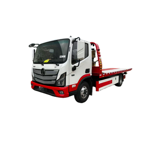 Foton Aumark One-Tow-Two Diesel Nouveau Camion de Dépannage Manuel à Plateforme Plate Entièrement Rétractable pour le Sauvetage Routier Urbain - Product Image 1