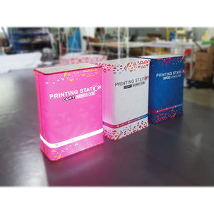 Thương mại hiển thị hiển thị bảng hình chữ nhật Pop Up truy cập có thể gập lại thương mại hiển thị truy cập bàn Pop Up Booth bảng với LED ánh sáng - Product Image 1