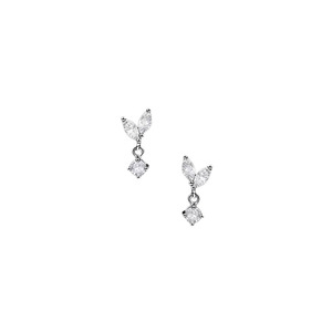 Orecchini a Perno Minimalisti in Stile Francese a Forma di Foglia e Goccia per Donne, Gioielli per Orecchie Scintillanti e alla Moda - Product Image 6
