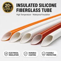 Gaine isolante en fibre de verre et silicone pour la protection et la réparation de câbles industriels avec options de tension et de diamètre personnalisées