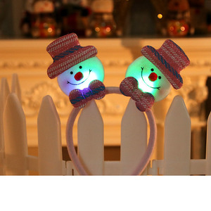 Diadema con Cuernos de Reno de Plástico con Luces LED, Novedad para Navidad, Halloween, Cumpleaños, Decoraciones y Regalos Festivos - Product Image 2