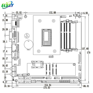 ELSKY Chipset Core I3-7100U I5-7300U I7-7500U 4K HD Hiển Thị Mini-pcie AMI BIOS Mini-ITX EDP Bo Mạch Chủ Cho X86 Box Pc - Product Image 5