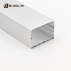 Nouveau produit : Profilé en aluminium anodisé 50*35 mm de large pour bande LED, profilé haut de gamme avec canal pour cornet LED, vis personnalisable - Product Image 5