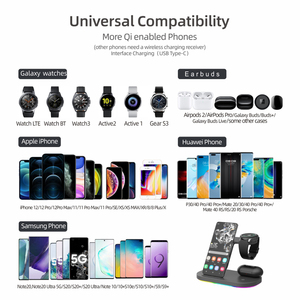 Nueva tecnología <span class=keywords><strong>2022</strong></span> 3 en 1 <span class=keywords><strong>cargador</strong></span> inalámbrico estación de carga teléfono inteligente 15W soporte de teléfono para iphone <span class=keywords><strong>samsung</strong></span> reloj Iwatch TWS - Product Image 3