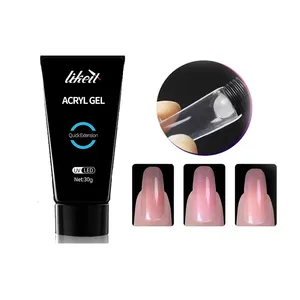 Likeit Nail Extension Levert Nieuw Product Zachte Nagelverlenging Tip Lijm Art Hard Styling Acryl Gel Glitter Uv Acryl Gel