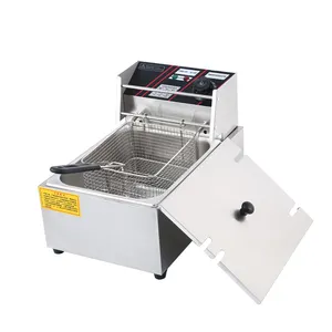 Máquina kfc de equipamentos de cozinha frango frio profundo (1-tanque, cesta)