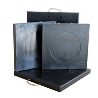 Le stabilisateur rond mobile de grue de camion de HDPE charge des protections de cric de soutien de jambe pour la grue lourde