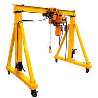 Grue à portique électrique portable légère de 5 tonnes/10 tonnes avec moteur au sol et télécommande