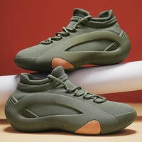 Chaussures de sport décontractées tendance en maille respirante pour hommes, style chaussette de luxe de marque OEM, vente en gros d'usine