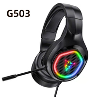 Headset Gaming PC Stereo HIFI RGB Luminous JERTECH Factory G907 dengan Mic, Over-ear, Kabel, dan Tahan Air