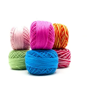Delicate 50g #3 cotton lace crochet yarn thick crochet yarn lace weight yarn hilo de ganchillo for DIY Pillow table mat