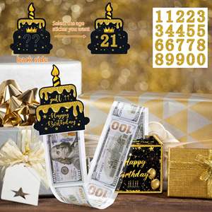 生日派对装饰品节日用品创新黑金钱箱 - Product Image 1