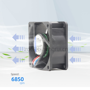 Ventilateur axial de refroidissement pour armoire ebmpapst 614N 24V DC 60x60x25mm 3.6W 33CFM 43dBA Emerson Inverter Tubeaxial 614N-2GHH 614N/2GHH-248 - Product Image 3