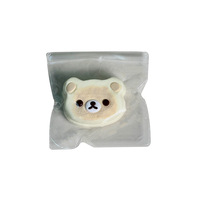 YS Jouet en TPR en forme de toast chat mignon, à rebond lent, à pétrir, anti-stress musical et de décompression, figurine de dessin animé pour 14 ans et plus