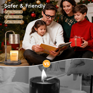 Giá tốt đẹp sang trọng Chiều cao có thể điều chỉnh nến ấm hơn đèn với kết thúc vàng và Dimmable hẹn giờ - Product Image 6