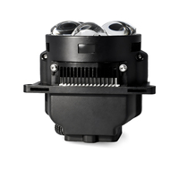Sistema de Iluminación Automotriz, Lente de Proyector Bi-LED, Láser, Luz Alta y Baja, Faros LED para Auto, 75W+120W, Faro, Focos, Proyector