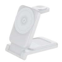 Station de charge sans fil pliable 3-en-1 portable pour montre connectée et téléphone, chargeur multifonctionnel
